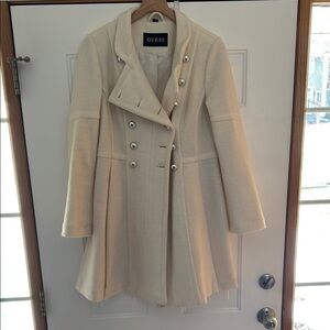 GUESS Women's Cream Coat